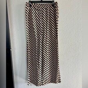 a new day Black and Tan Striped Wide Leg Pants